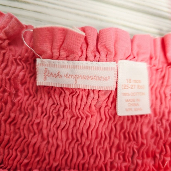 First Impressions Pink Floral Dress - Picture 3 of 5